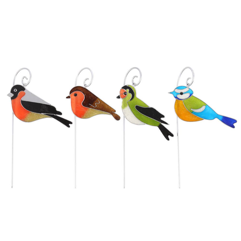 Something Different Wholesale – wholesale Retailer display – Home & Living – Set of 12 British Garden Birds Suncatcher Stakes in Display2
