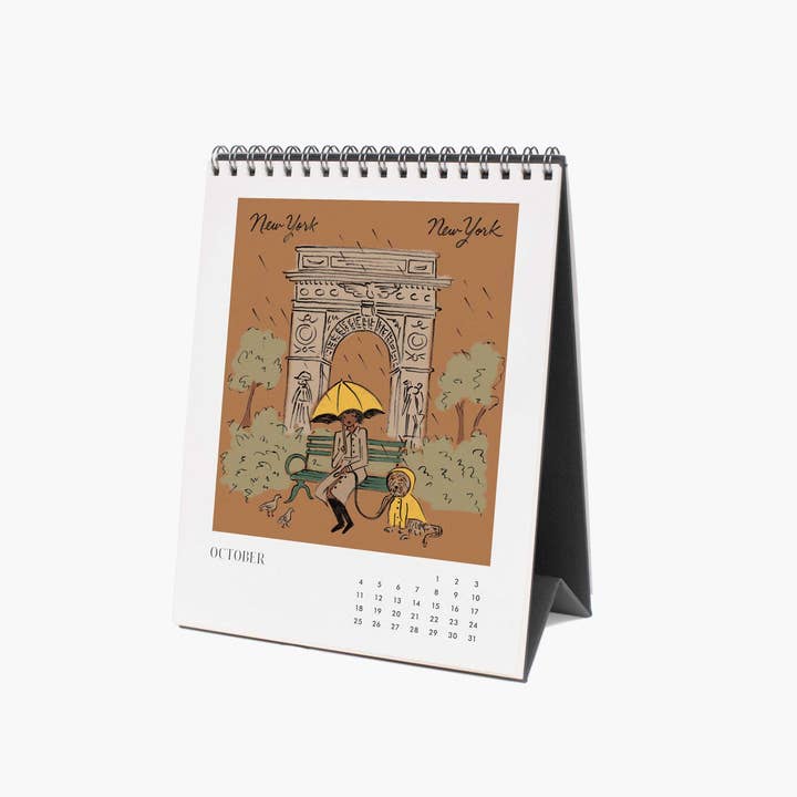 Rifle Paper Co. - Wholesale Calendar - 2026 Travel Sketchbook Desk Calendar10