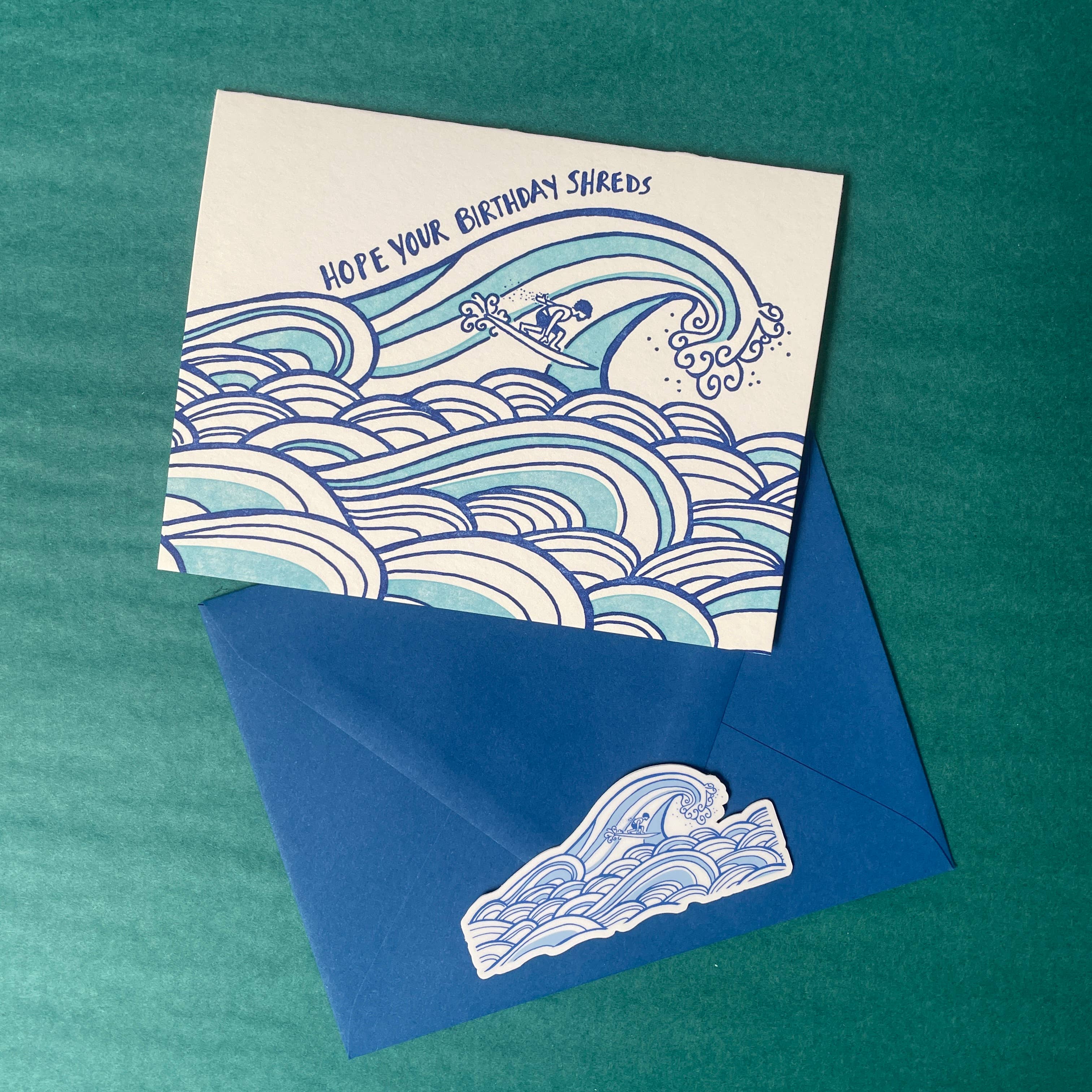 folio press & paperie – wholesale Birthday card – Hope Your Birthday Shreds Card4