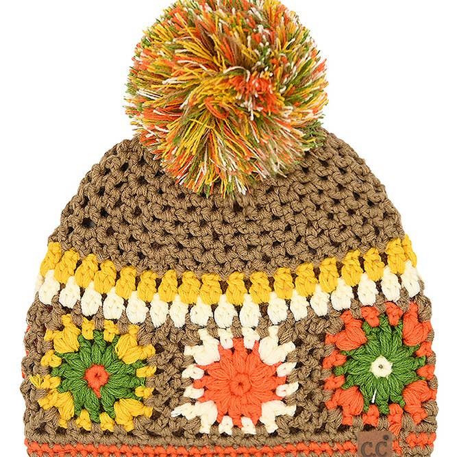 Hana - Wholesale Beanie - Women's - C.C Hand Made Crochet Pom Beanie Winter Hat