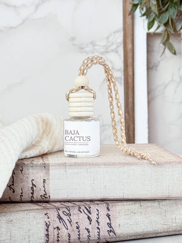 Diffusore per auto pendente Baja Cactus per la vendita all'ingrosso da parte di Spirit Glow Home & Body Essentials