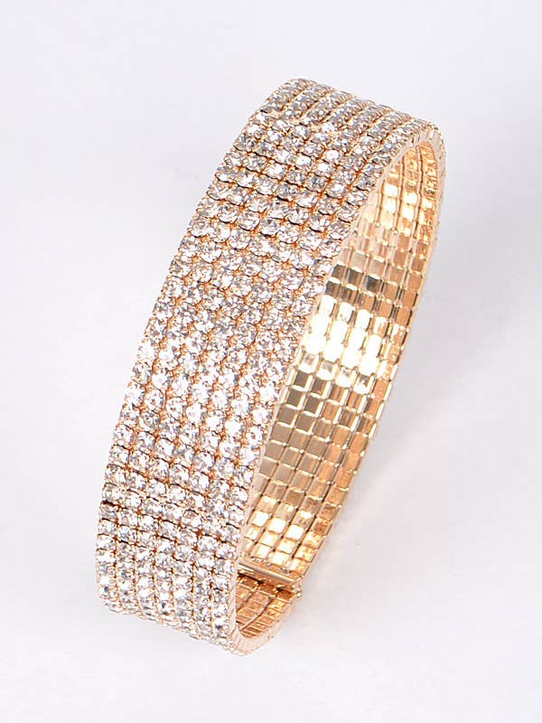Glanzende strass dikke armband voor wholesale door Shop Neighbors