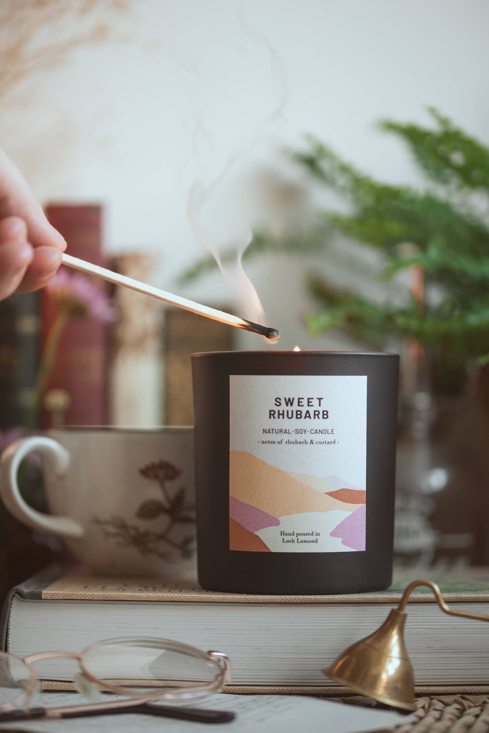 Ocoee House – wholesale Jar/filled candle – Sweet Rhubarb, Organic & Vegan Scented Candle | Ocoee House6