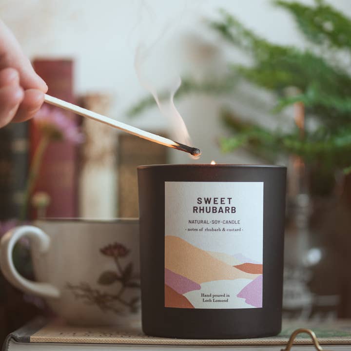 Ocoee House – wholesale Jar/filled candle – Sweet Rhubarb, Organic & Vegan Scented Candle | Ocoee House6