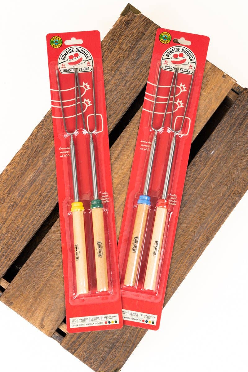 Wholesale Accessory Market - Vente Outil de gril pour l'extérieur - Un ensemble de deux brochettes Bonfire Buddies - EXPÉDIÉ ASSORTI0