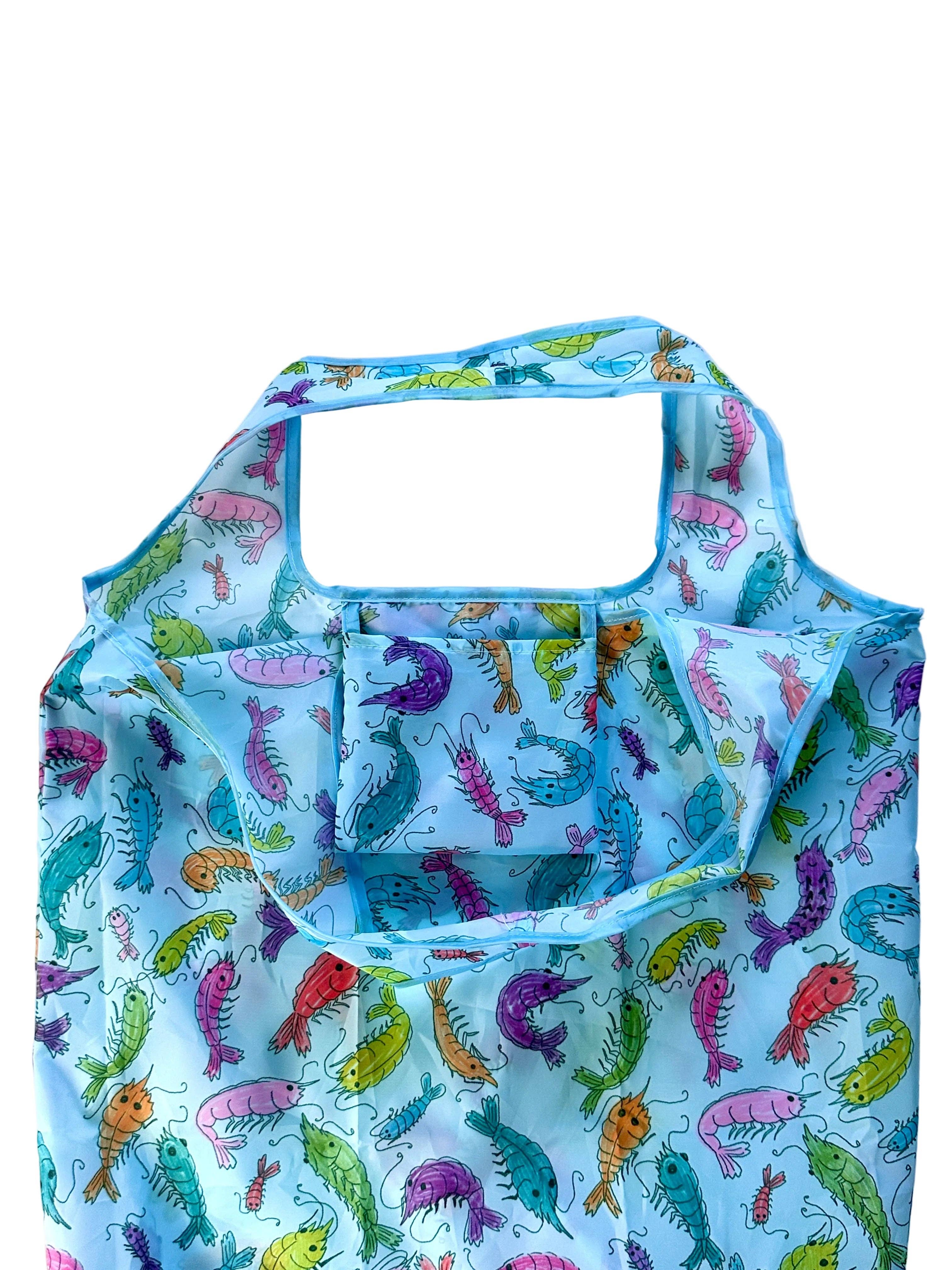 liadelyonart - Wholesale Grocery/Shopping Bag - Whimsical Shrimp Reusable Tote Bag6