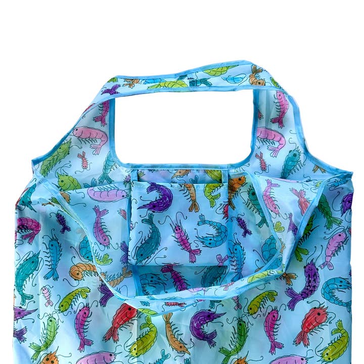 liadelyonart - Wholesale Grocery/Shopping Bag - Whimsical Shrimp Reusable Tote Bag6