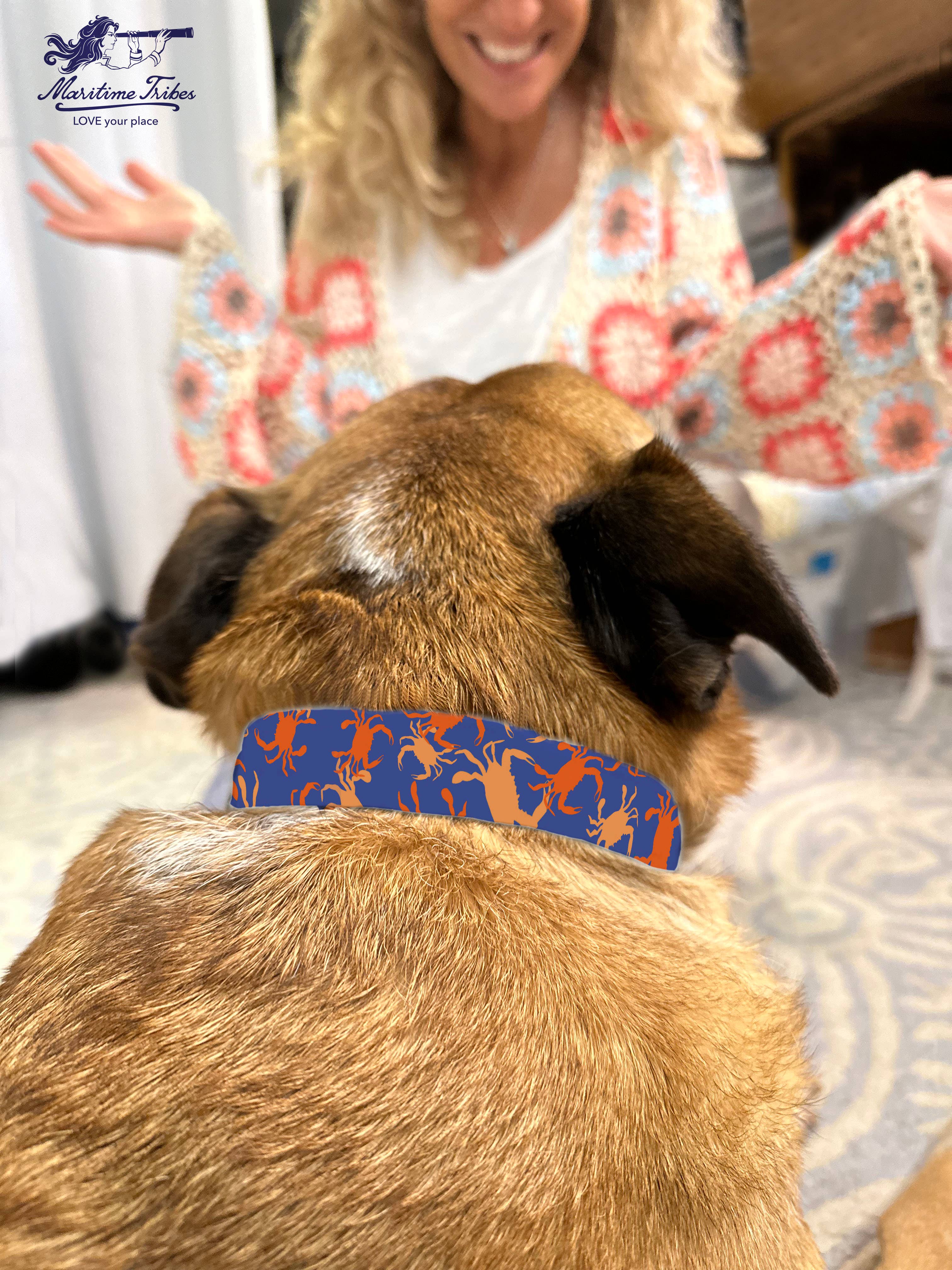 Maritime Tribes LLC - Wholesale Pet Collar - Dog - Dog Collar (custom artwork or your local map)9