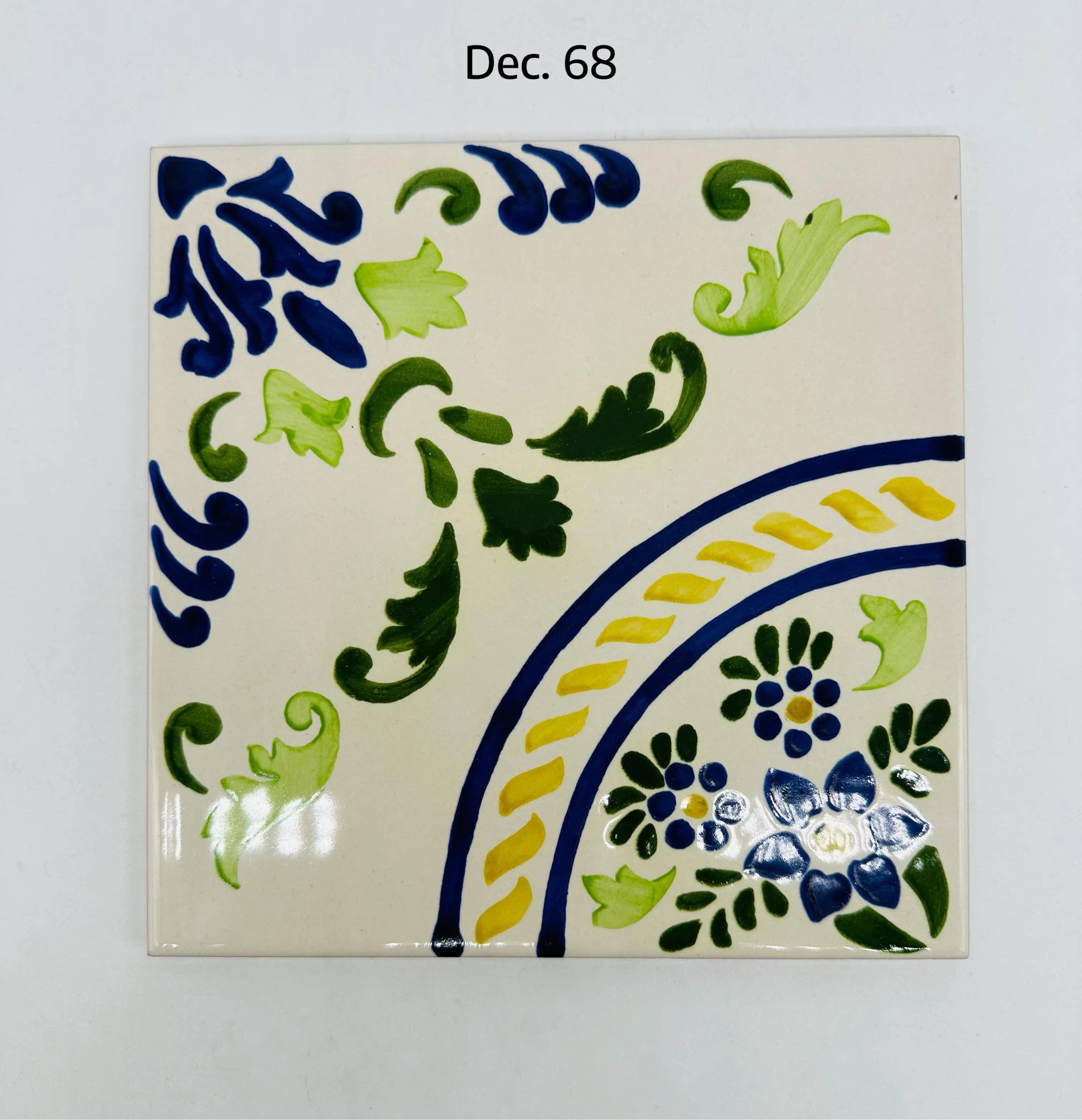 DD Ceramiche Siciliane - Vente Carrelages muraux - Majolique en céramique Caltagirone cm 20x20 cm Carreaux décorés à la main8