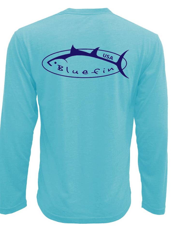 Camiseta técnica clásica con el logotipo de Bluefin USA para venta al por mayor de Bluefin USA