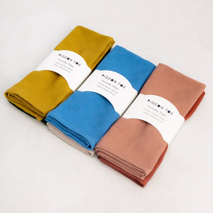 Hverdag Vævet Køkkenhåndklæde (Pakke med 2) Håndlavet for engroshandel hos Pigeon Toe Ceramics & Home Textiles