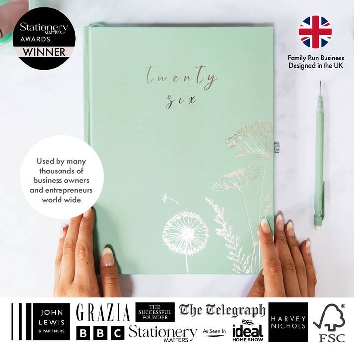 Perfect Planner Company – Agenda por atacado – Planeador de Negócios e Estilo de Vida 2026 - Menta6