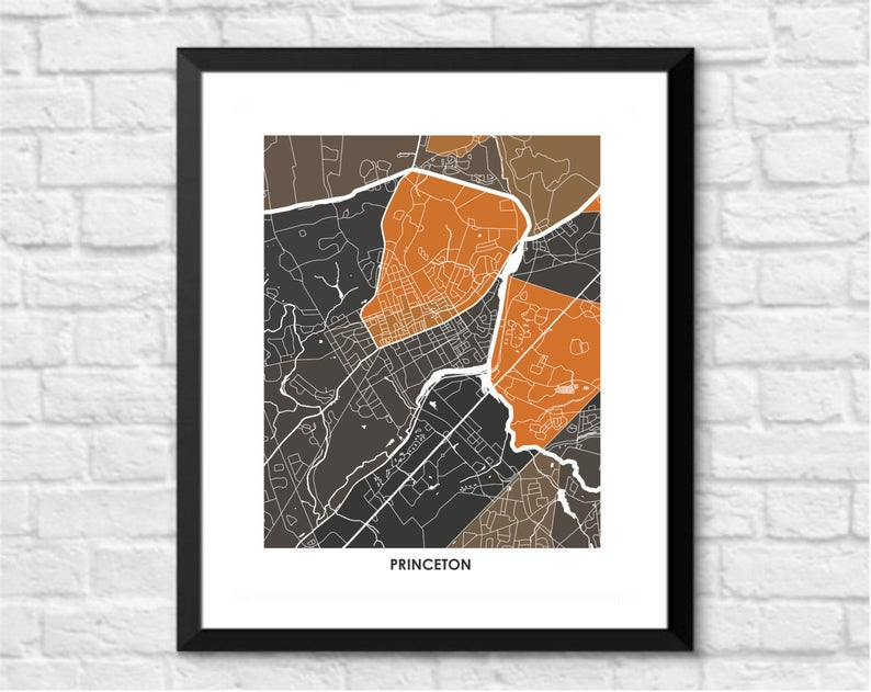Juanita's Adventures - Wholesale Art Print - Juanitas Princeton Map Print3