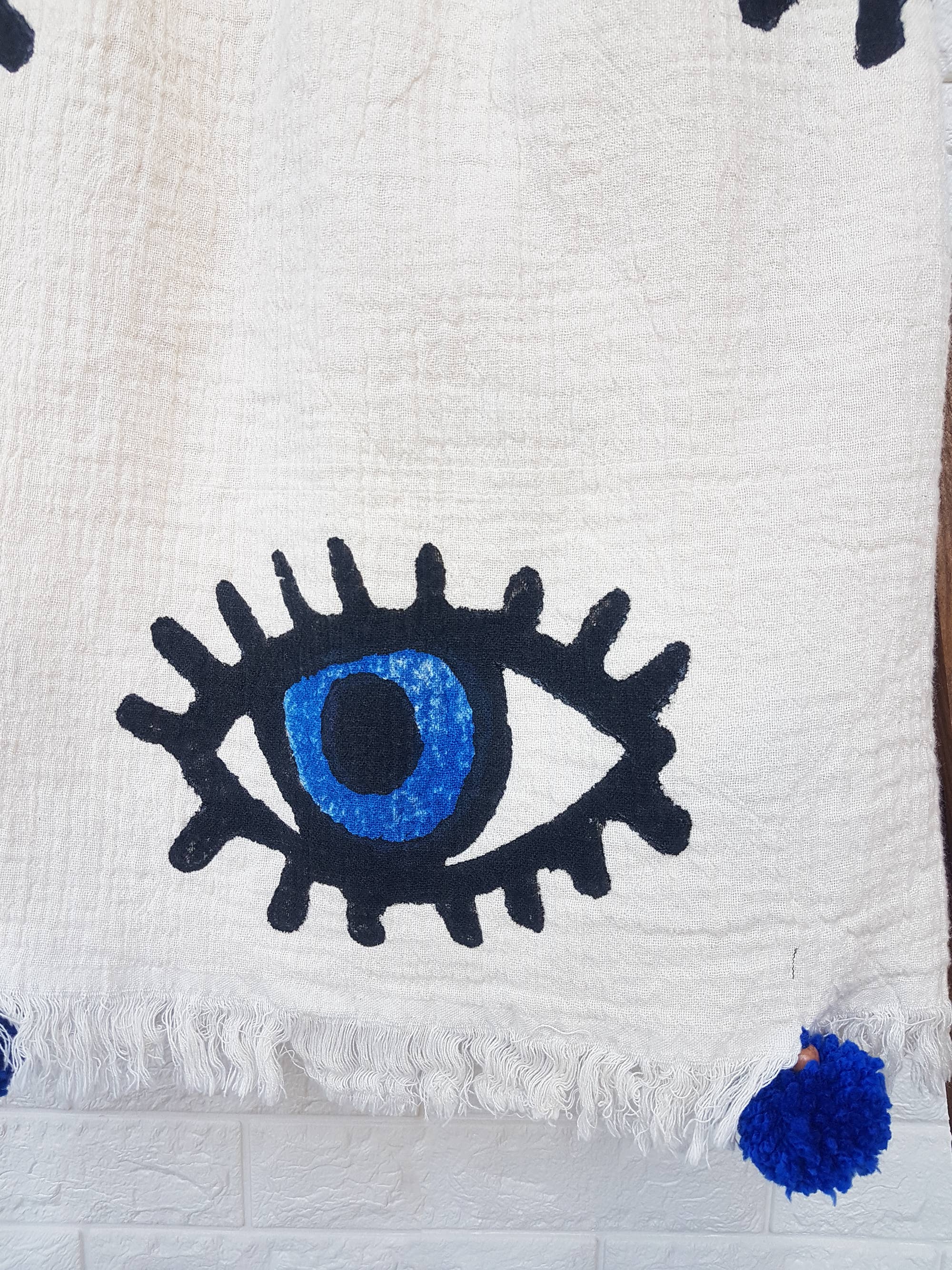 Moa - Wholesale Throw Blanket - Black Evil Eye Throw Blanket9