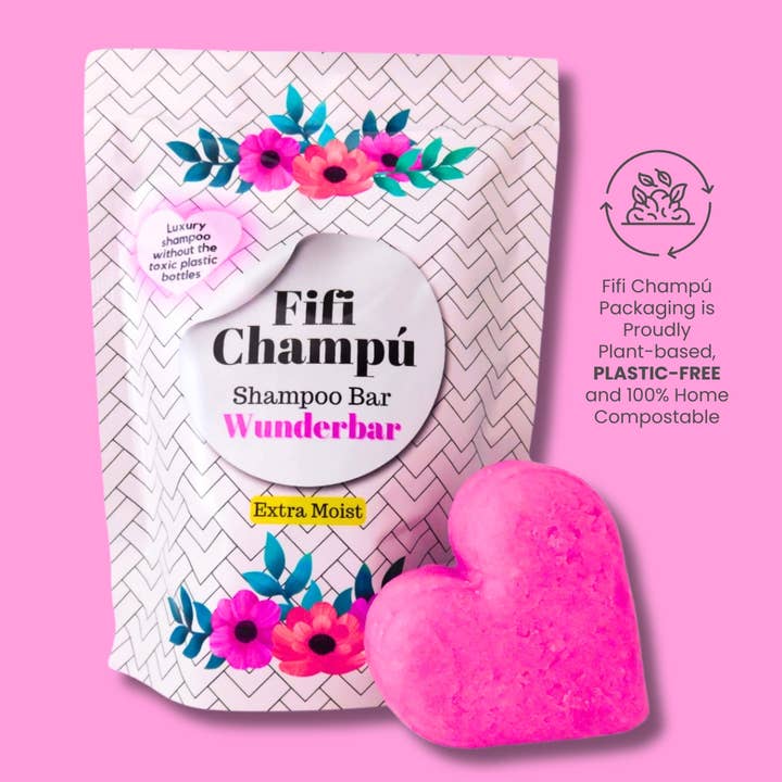 Fifi Champú - Wholesale Shampoo Puck/Solid Shampoo - Wunderbar Shampoo Bar: Hydrating, Shine-Boosting Care for Fine to Normal Hair4