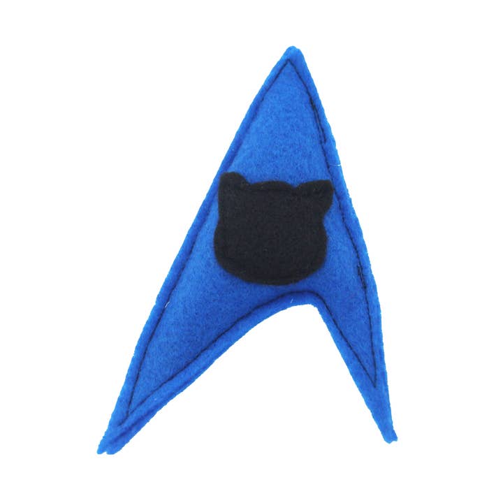 Catfleet Blue -Felt Catnip Toy voor wholesale door Fuzzbutt Boutique LLC