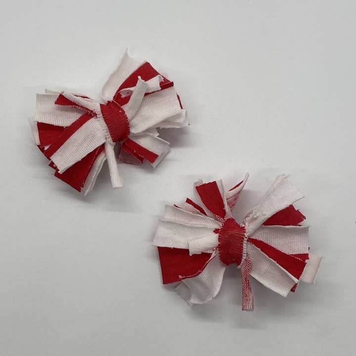 Brushed Stripes PomPom for wholesale by Happy Badger Headbands LLC