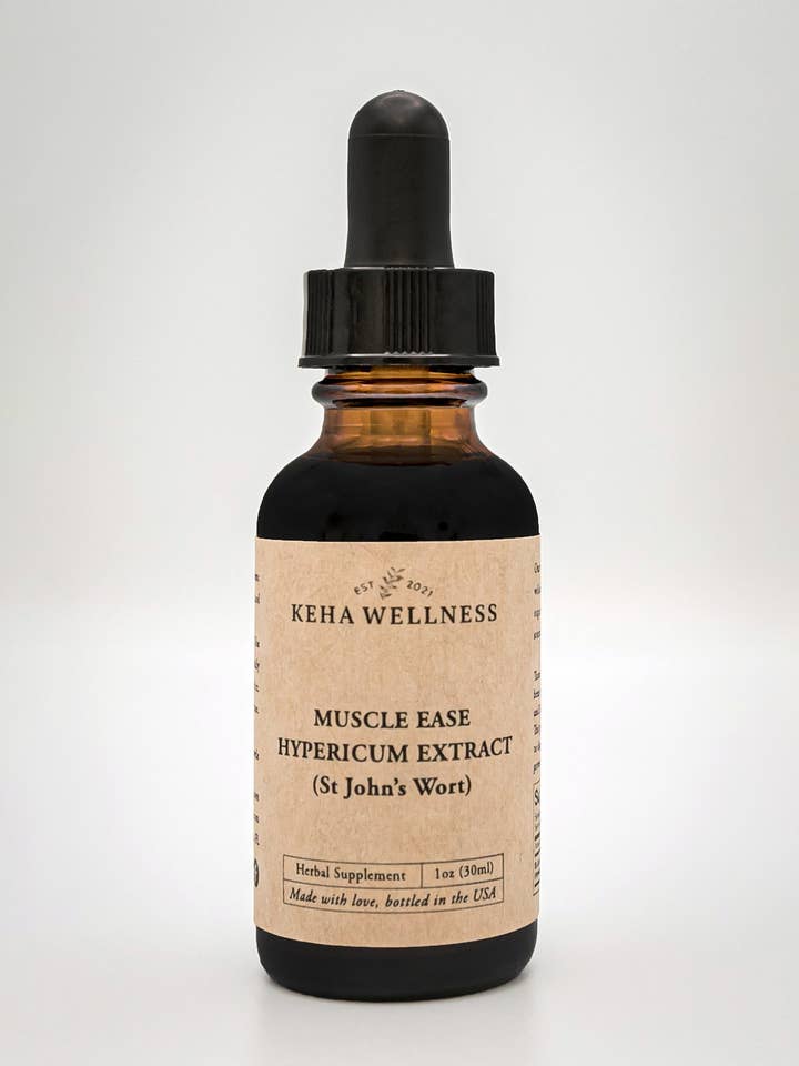 Muscle Ease - Teinture de millepertuis - Extrait de plantes pour la vente par Keha Wellness