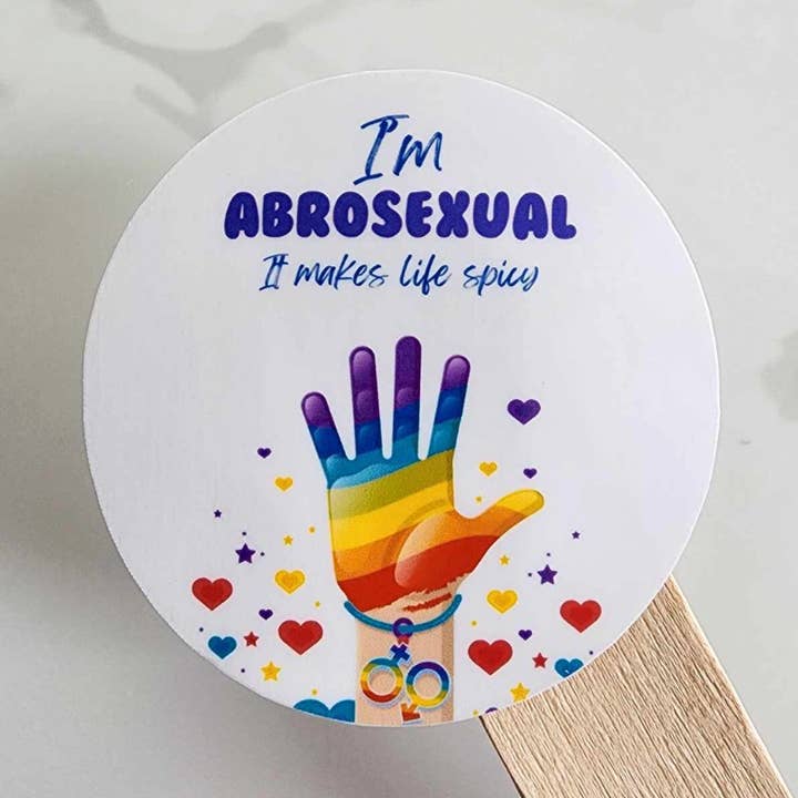 Vinyl-Aufkleber mit Aufschrift „Ich bin Abrosexuell“ für den Großhandel von Jane Unbound