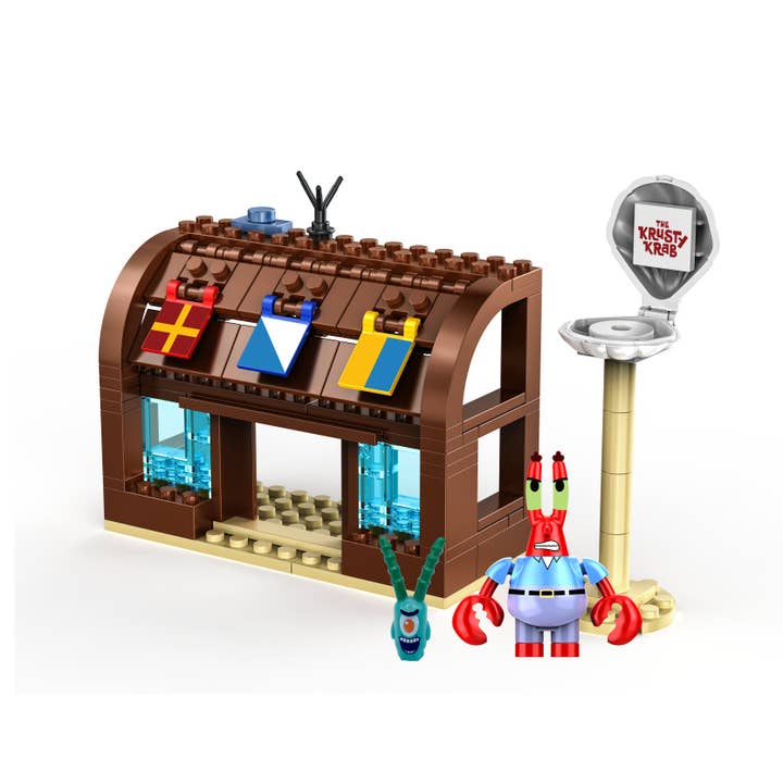 Well Played - Wholesale Building Set - Kids - SpongeBob SquarePants Krusty Krab Construction Set