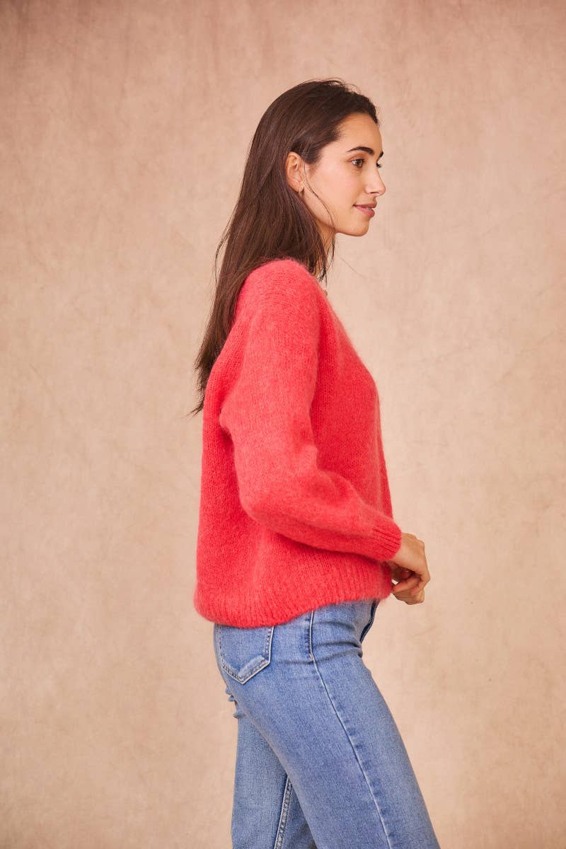 Calie Paris - Wholesale Knit Sweater - Women's - V-Neck Kid Mohair Sweater26