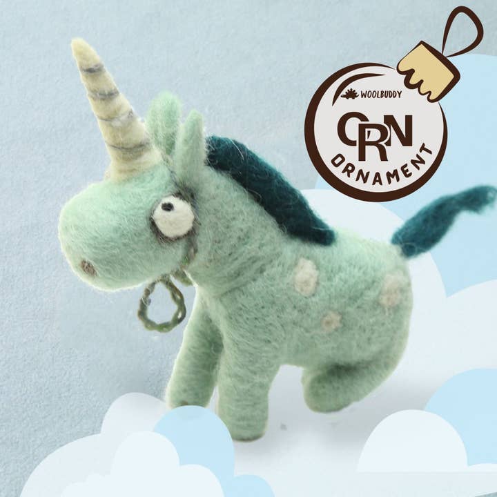 Ornement Prédécoupé Licorne pour la vente par Woolbuddy