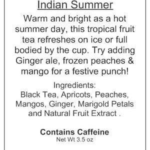 Mackinac Tea & Spice llc – Chá solto por atacado – Refrigerador de chá Indian Summer Damasco Pêssego Ambrosia2