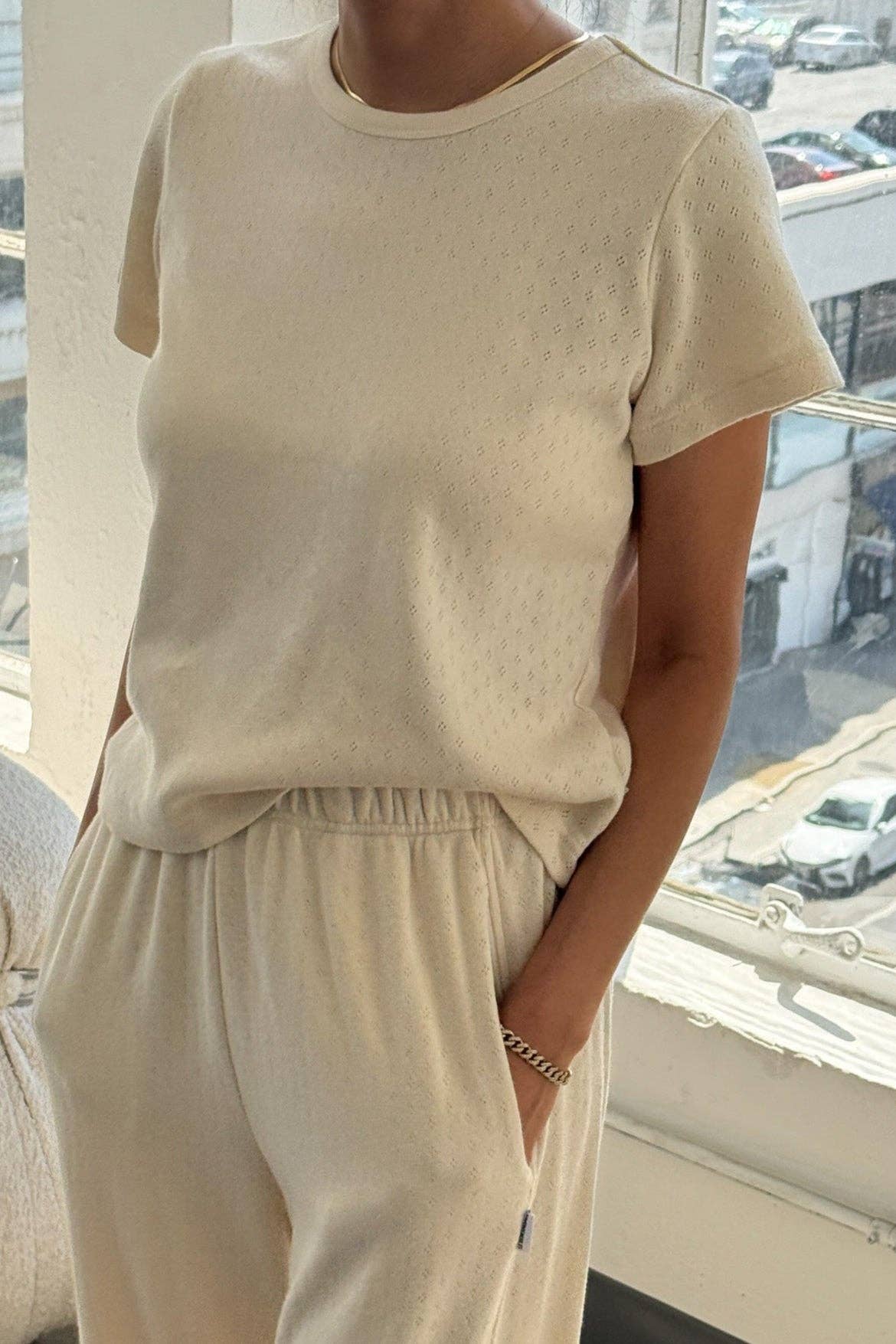 Le Bon Shoppe - Wholesale Knit Top - Women's - Pointelle Babe Tee (2S-2M-1L)24