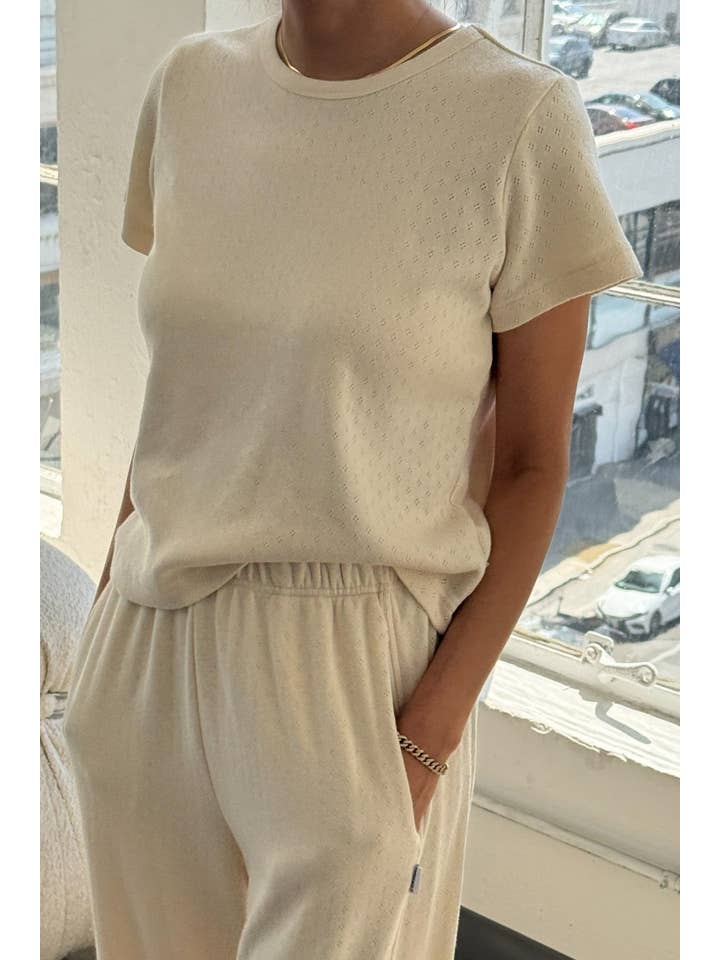 Le Bon Shoppe - Wholesale Knit Top - Women's - Pointelle Babe Tee (2S-2M-1L)24