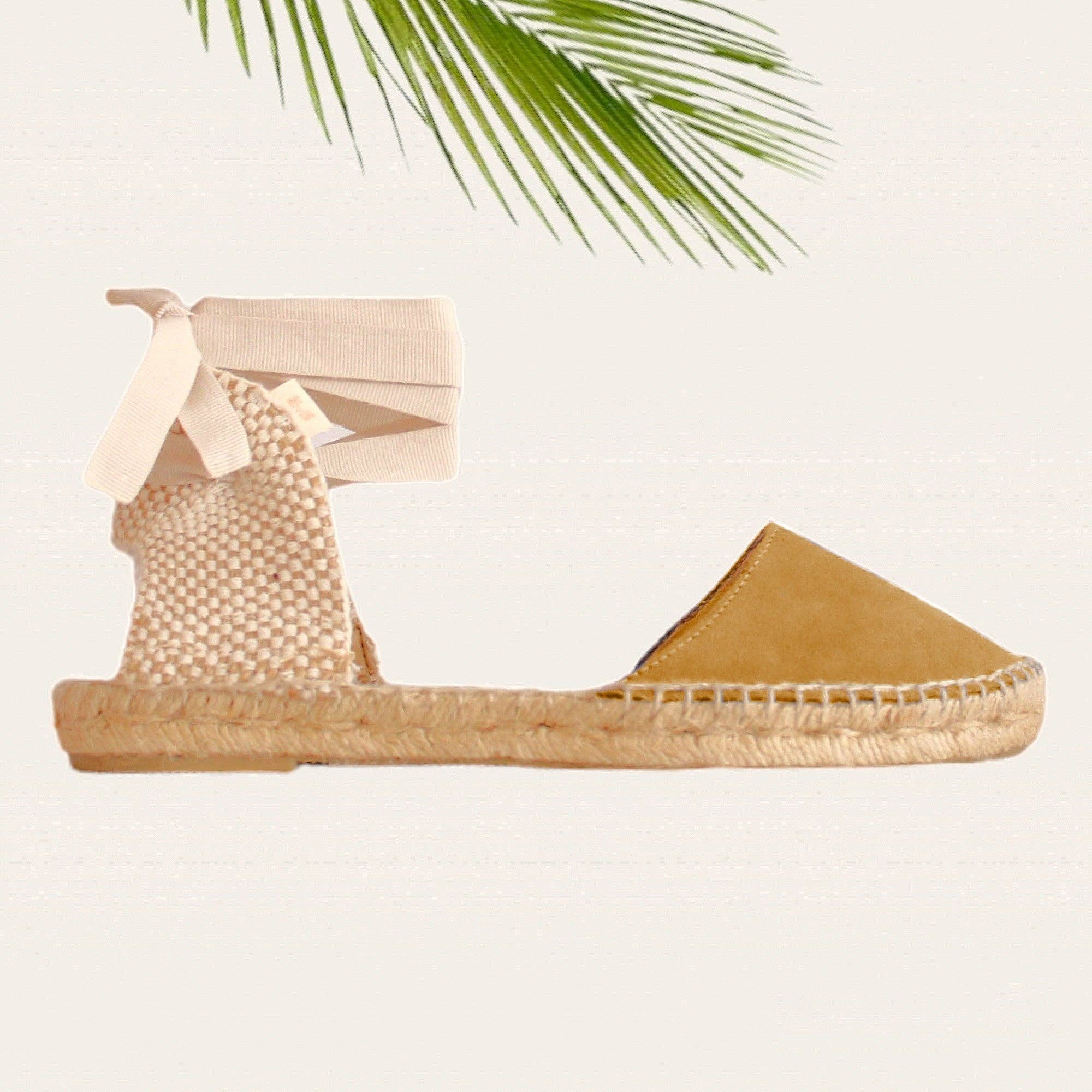 Las Mediterraneas – wholesale Sandaler - Dam – Platta espadriller i mocka för kvinnor - Storlek 35 till 454