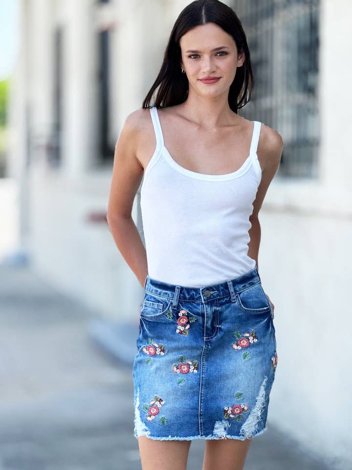 Flower Power Mini Skirt for wholesale by Billy T