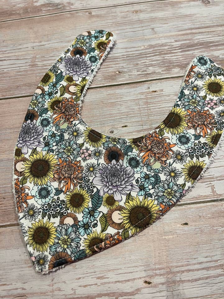 Dribble Bib, Bandanna Bib, Baby Bib - Clara for wholesale by Finished with a Kiss