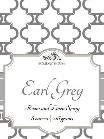 Earl Grey Room Spray for wholesale by Holiday House Interiors