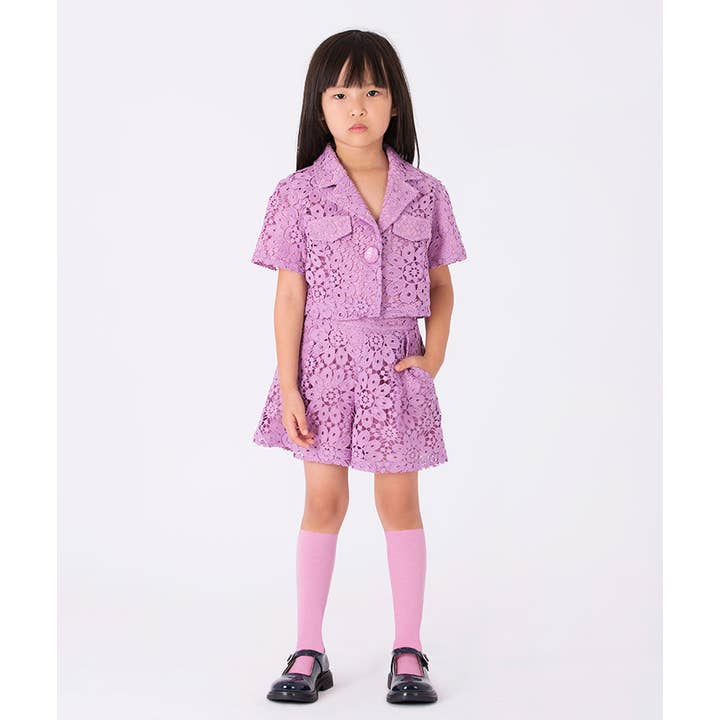 Floral Lace Girls Outfit | 2 Pieces for wholesale by Mama Luma