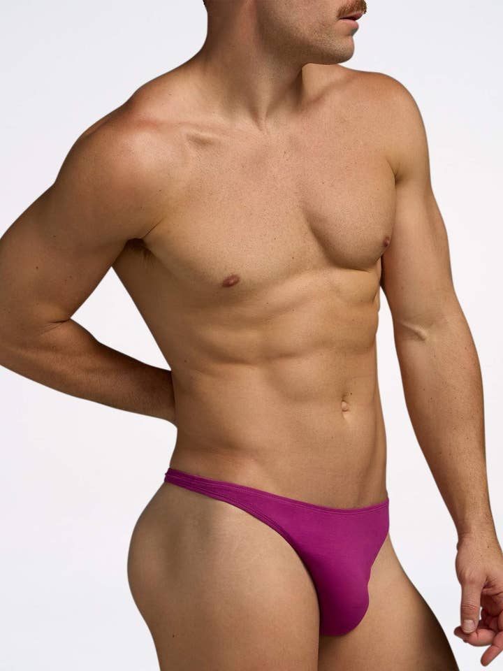 Flirt Cotton Thong - Purple for wholesale by TEAMM8