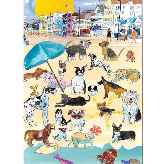 Tábuas de Corte/Charcutaria Cães de Praia por atacado de Liz Lind Editions