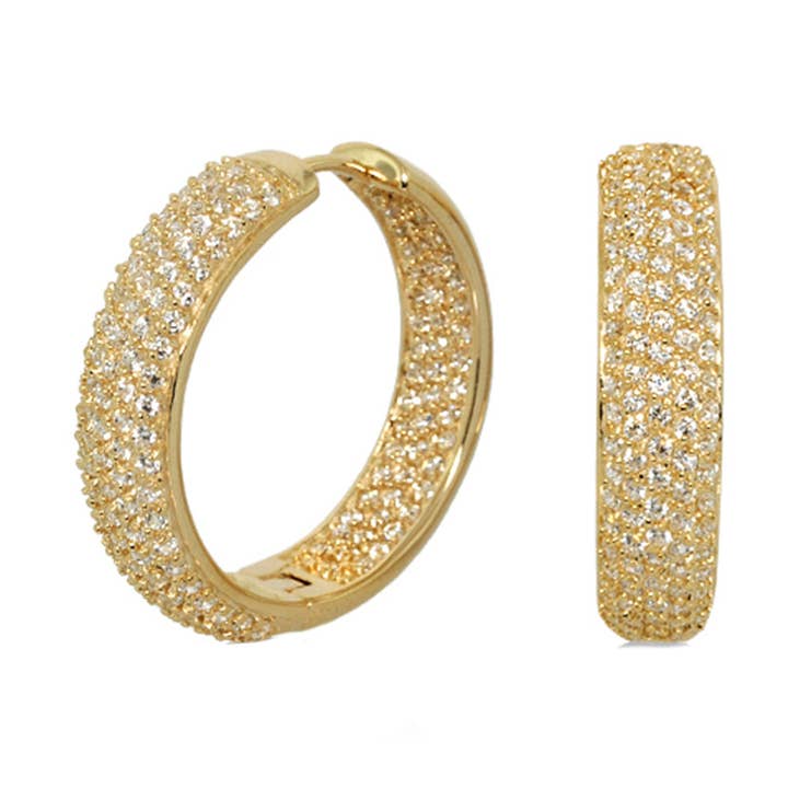 Glamour Pave Earrings for wholesale by Lauren G Adams