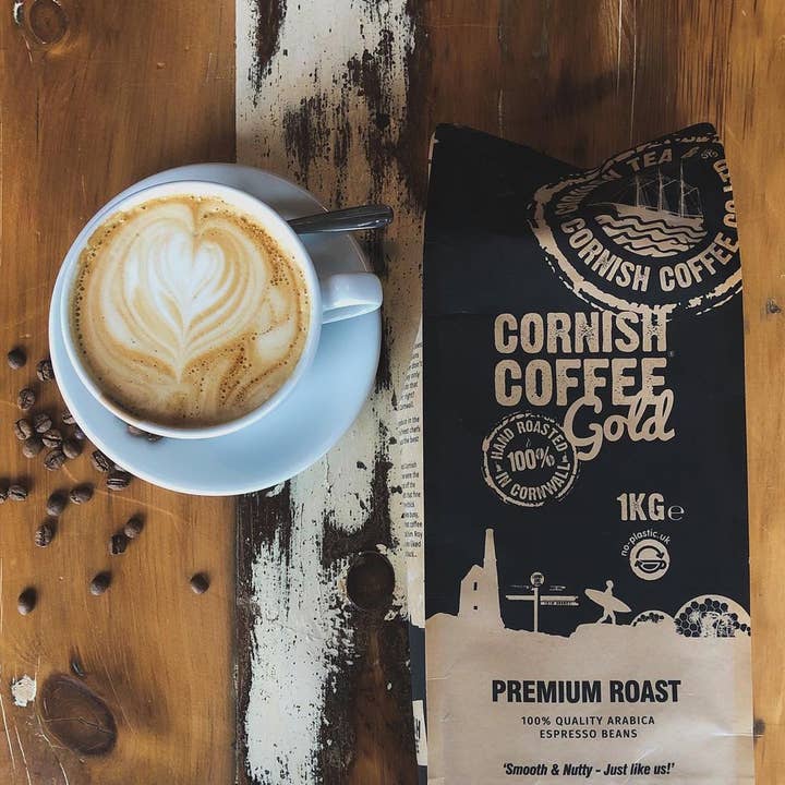 Cornish Tea and Cornish Coffee – wholesale Coffee beans – 6x 1kg Premium Roast Beans1