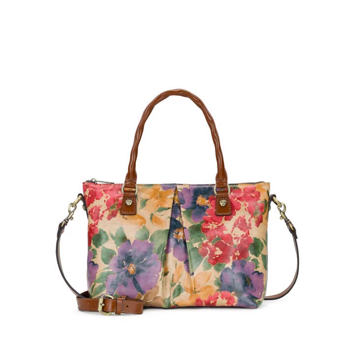 Patricia Nash Zora Top Handle Crossbody - French Hydrangeas for wholesale by Patricia Nash