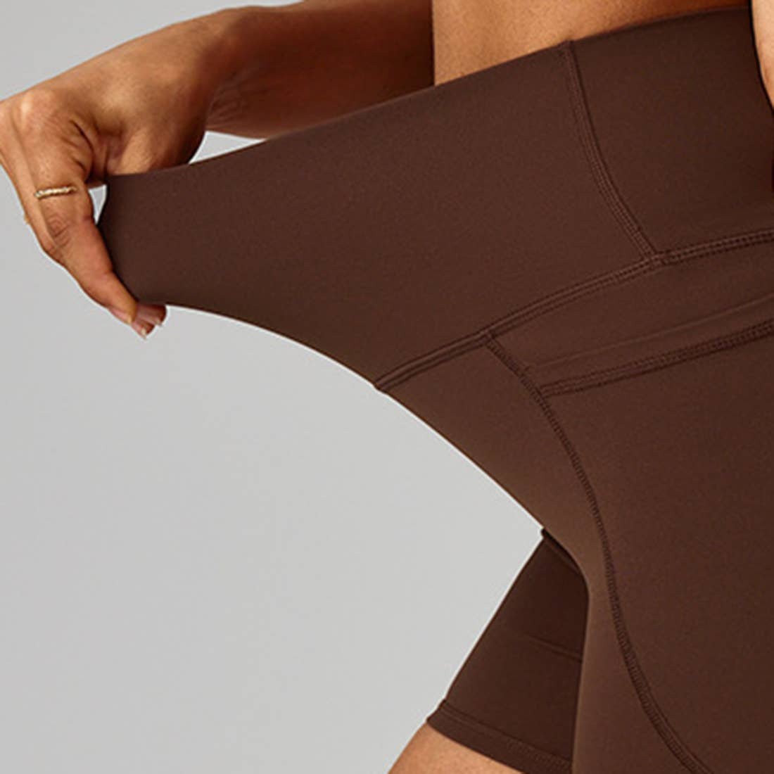 Sodalemon - Wholesale Athletic Shorts - Women's - Women High-Waist Quick-Dry Pocket Yoga Shorts22