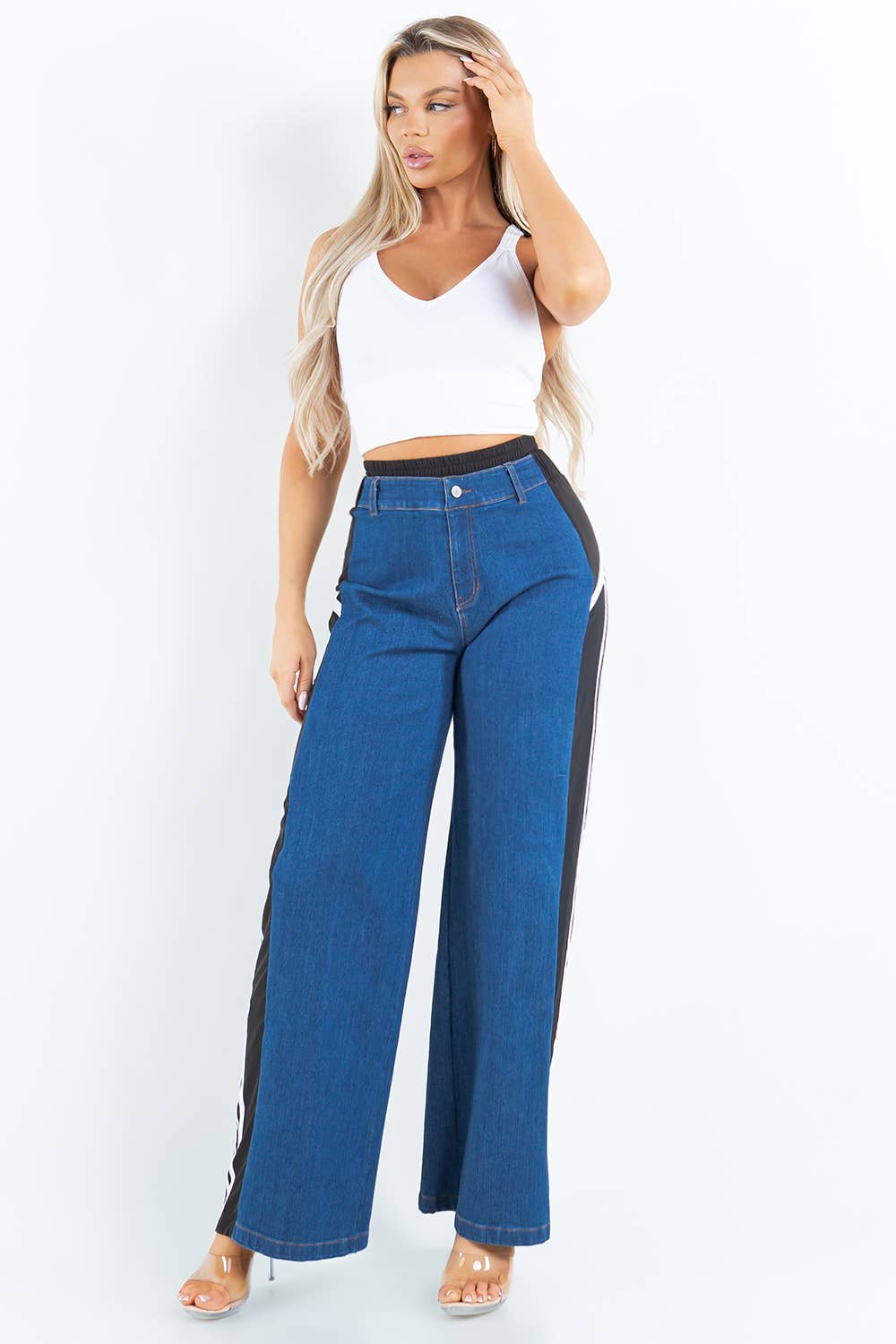 LABIJOU – wholesale Top & pants set (NOT Loungewear) – Women's – PD240 DENIM COMBO5