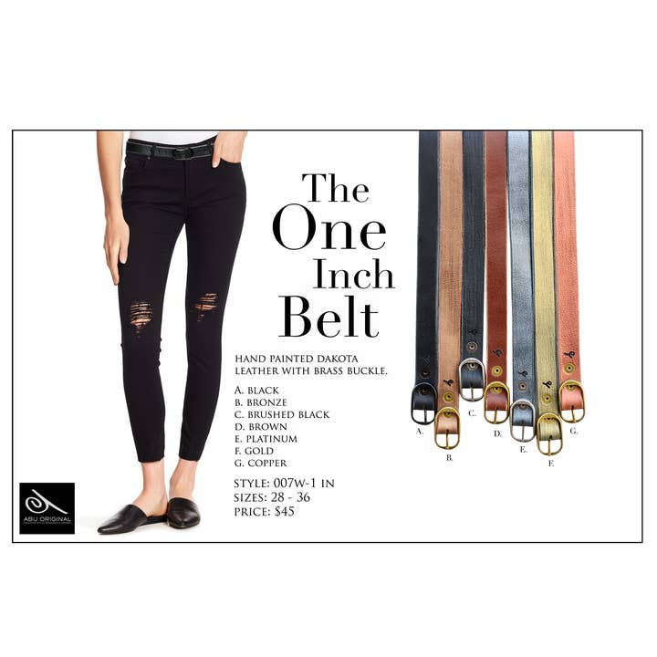 La ceinture One Inch pour la vente par Abu Original