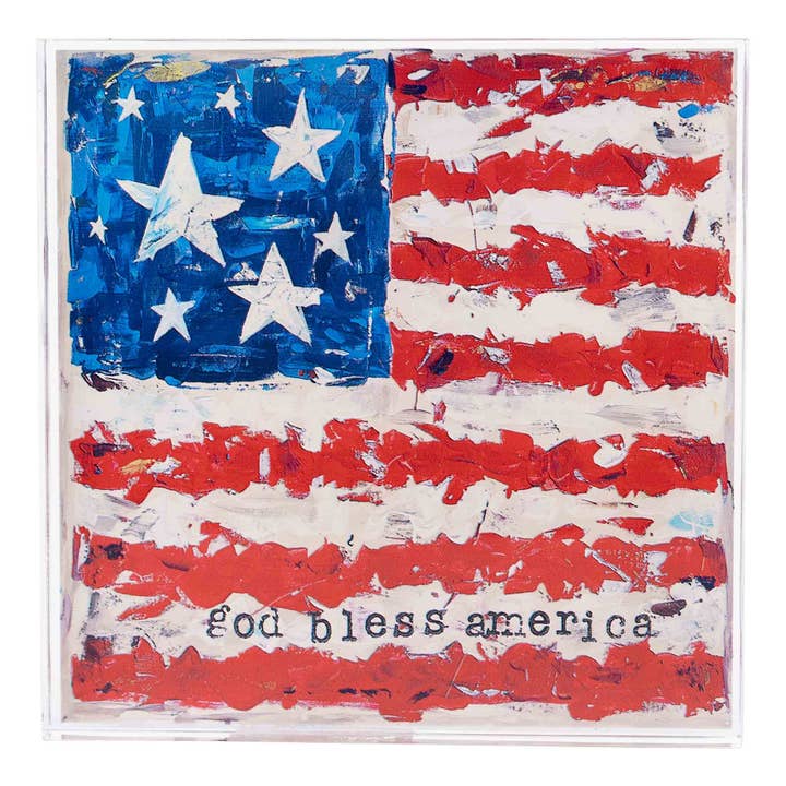 Flags Stars & Stipes Acrylic Stand for wholesale by Glory Haus