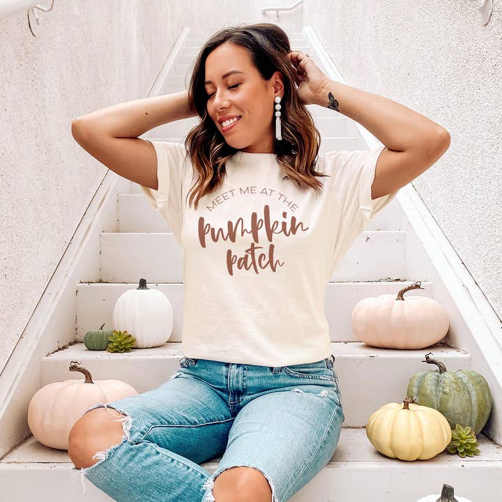 Meet Me at the Pumpkin Patch Tee for wholesale by designtwentyfive