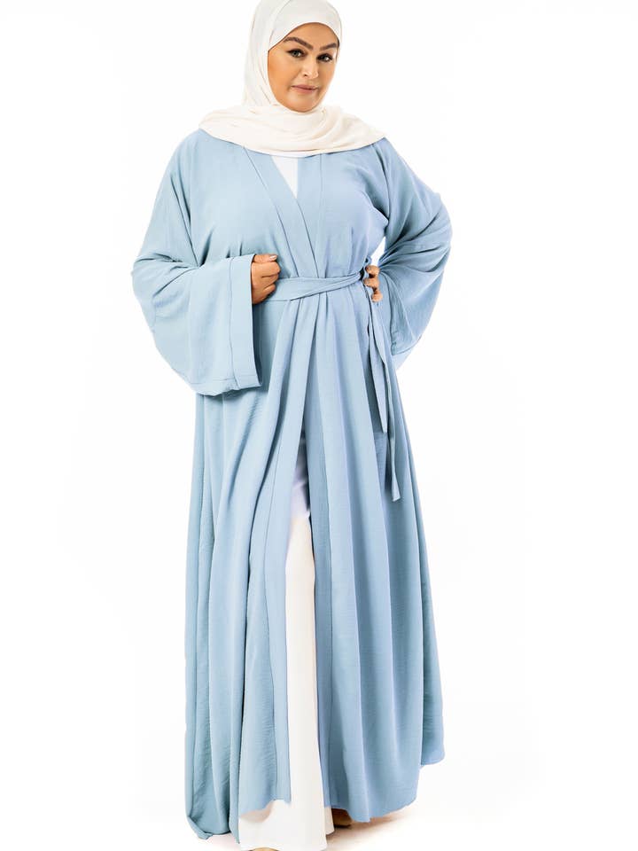 Abaya Lina azul por atacado de Sultana.R