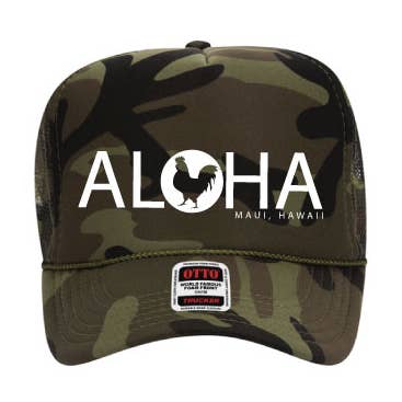 Aloha Chicken Trucker Hat for wholesale by Maui Chickens