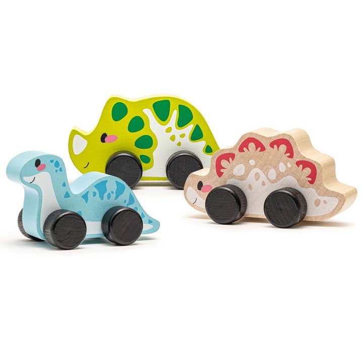 Toysmith - Wholesale Wood Toy - Kids - Cubika Wooden Toy Set Joyful Dinos
