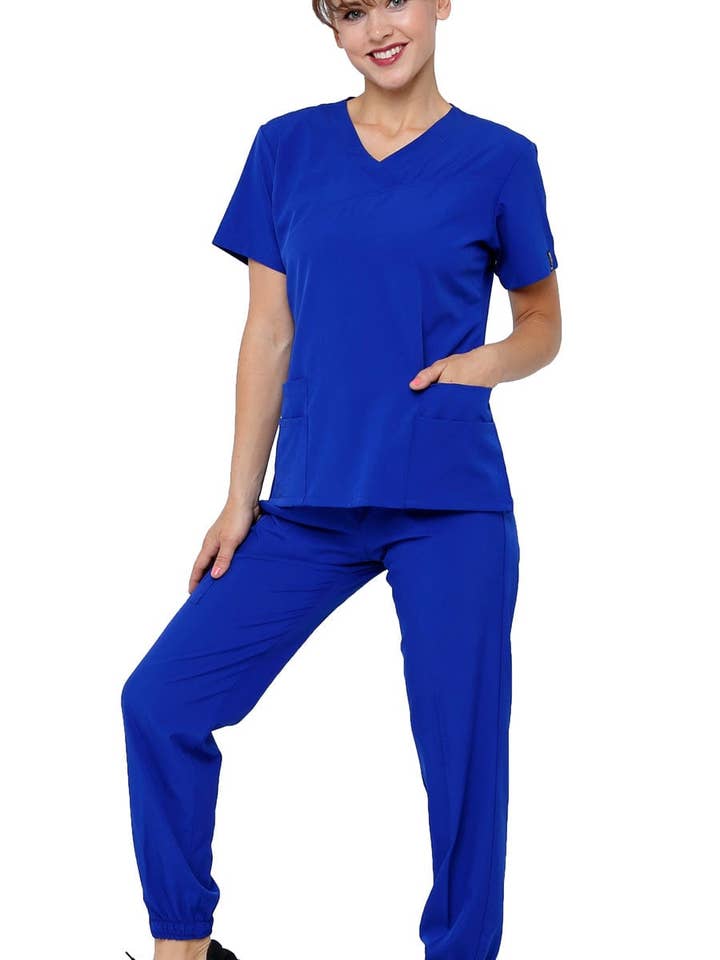 Dress A Med – wholesale Healthcare uniform – Women's – Women's 4-Way Extreme Stretch Jogger Scrubs - Style ST100-JR