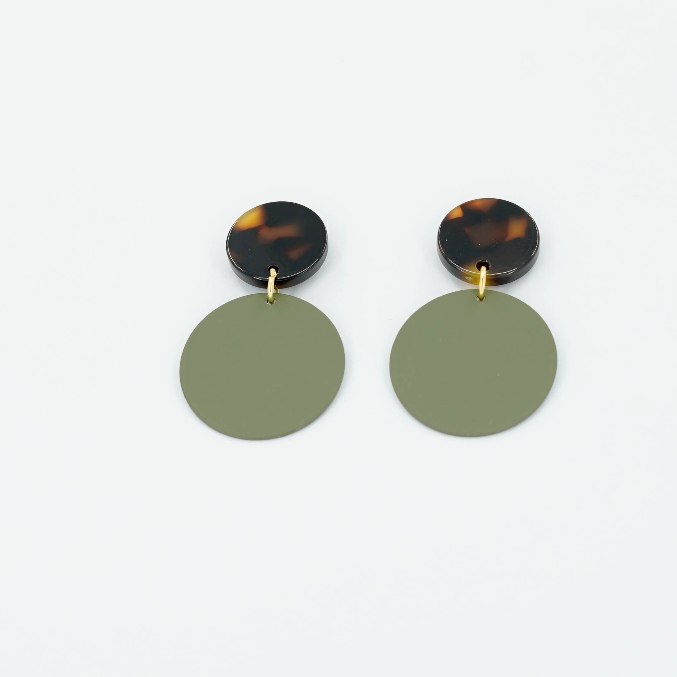 Copper Bee - Wholesale Dangle Earrings - Colour Pop Disc and Tortoiseshell Earrings4