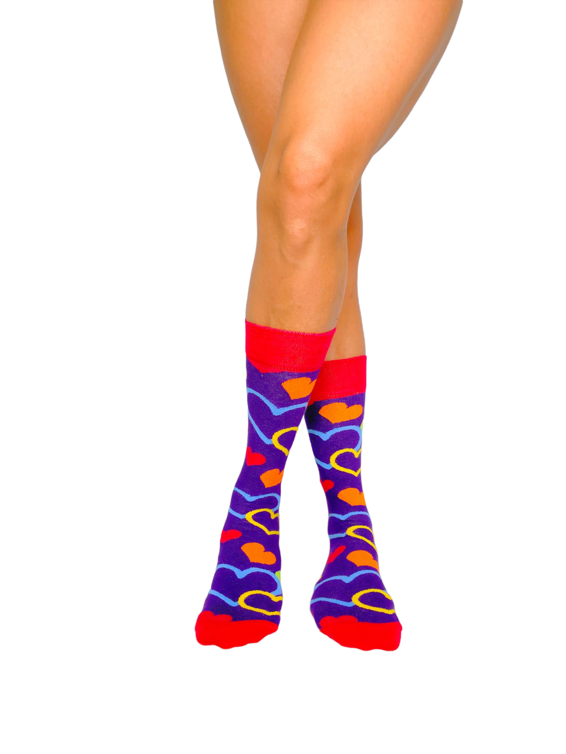 Carnival Socks - Vente Chaussettes – unisexe - Chaussettes fantaisie pour hommes et femmes | Chaussettes à motifs unisexes | Chaussettes funky | Chaussettes amusantes et colorées en coton stupide | Meilleurs cadeaux amusants et fous pour hommes et femmes | Carnival Love | Paire1